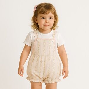 80s Floral Jumpsuit & Dress Set Onesie 2 Piece Co-ord Bodycuit Shortalls Ruffles